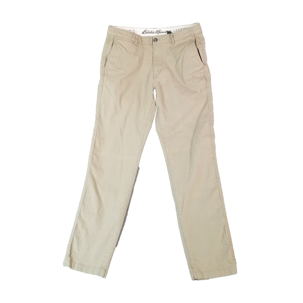 Eddie Bauer Pants Men 35x33 Beige Legend Chino Straight Cotton Outdoor Chinos